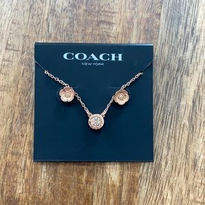 Coach Earrings and Necklace Set